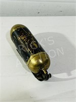 Antique brass fire extinguisher - 9" L