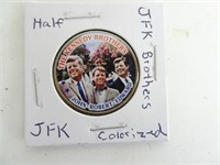 Kennedy Brothers Half Dollar - Colorized