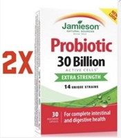 2x Jamieson Probiotic 30 Billion Extra