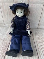 16" Porcelain Doll with Painted Nails