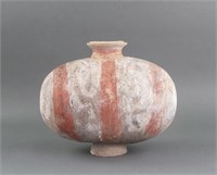 Chinese Han Style Pottery Cocoon Vase