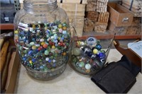 Two Jars of marbles