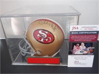 CHARLES HALEY SIGNED AUTO 49ER'S MINI HELMET JSA