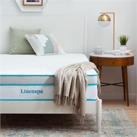 Linenspa 12" Hybrid Mattress, King Size