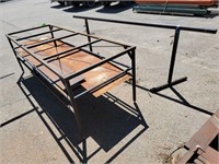 Metal Shop Table/ Sheets of Metal/ Shop Stand