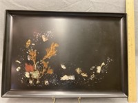 Vintage Couroc Inlay Abalone Shell Tray