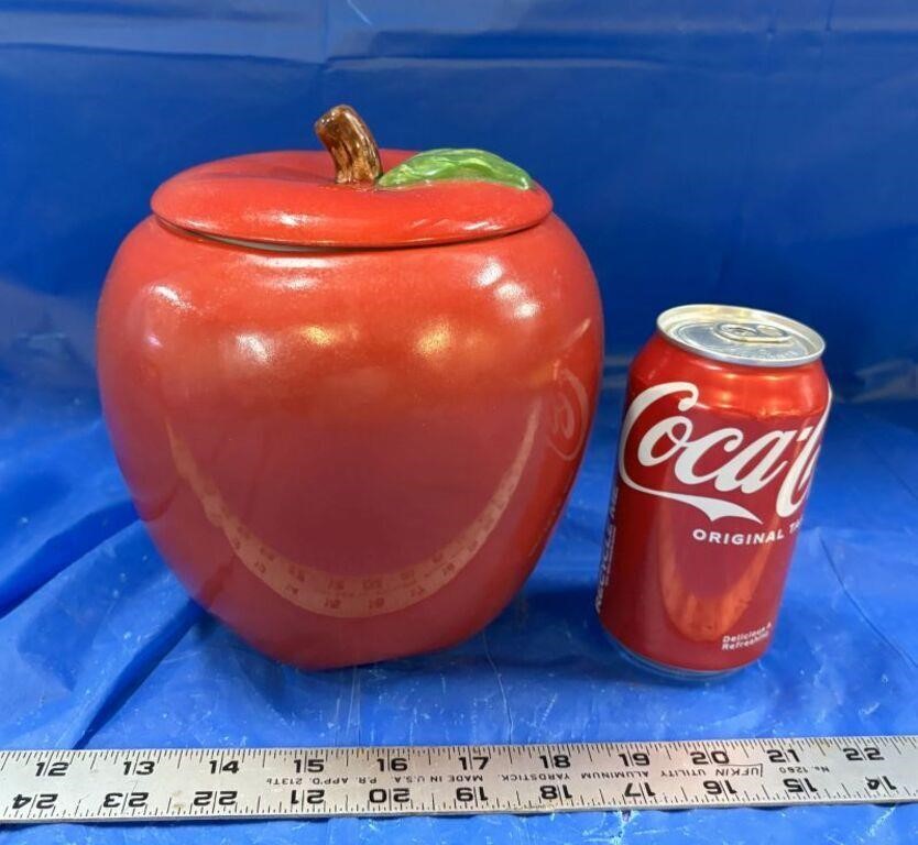 Apple Shaped Canister with Lid