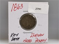 Key Date 1863 Indian Head Penny