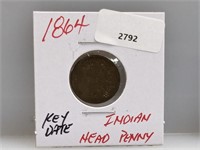 Key Date 1864 Indian Head Penny