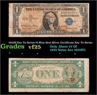 1935H Key To Series $1 Blue Seal Silver Certificat