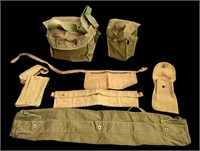 Various Military pouches and bags along with