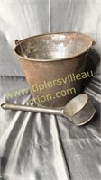 Tin bucket and ladle