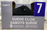 Aquatherm Ladies Suede Clog Size 7