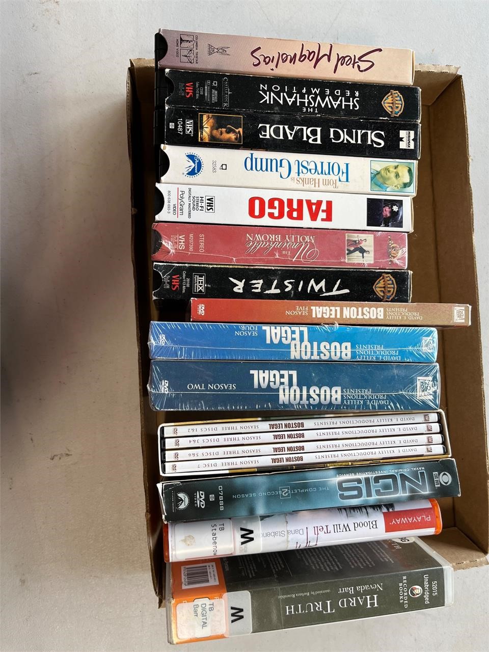 Collection of VHS: Fargo, Twister, etc.