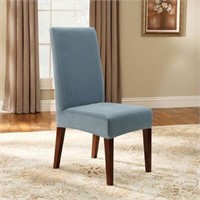 $20  Blue Pinstripe Dining Chair Cover - Sure Fit