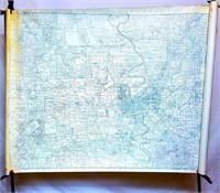 1930s Waco & McLennan Co Texas Map