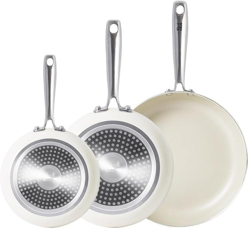 ROCKURWOK 3PCS Nonstick Omelette Skillet,