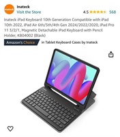 Inateck iPad Keyboard 10th Generation