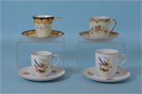 Assorted Teacups w/ Plates
