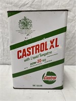 Castrol XL 1 gallon oil tin