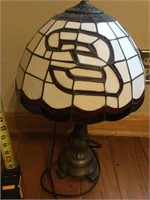 Dale Earnhardt metal table lamp w/plastic shade