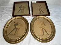 4 Vintage framed prints (Ballet)