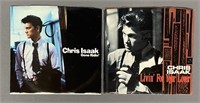 Two Chris Isaak 45 Single Vinyl Records