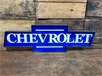 Chevrolet Tin & Wood Sign