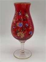Norleans Italian Ruby Snifter Vase