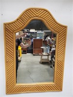 Vintage wood framed mirror