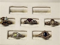 5- Sterling Silver Rings