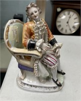 Capodimonte Stye Porcelain Gentlemen Figurine
