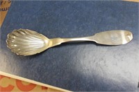 Pure Coin Silver Shell Spoon