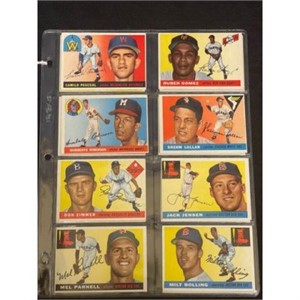(15) High Grade 1955 Topps Baseball Cards