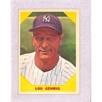 1961 Fleer Lou Gehrig Crease Free