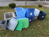 Large Lot of Storage Boxes and Lids