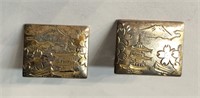 Pair Of 950 Sterling Silver Cuff Links