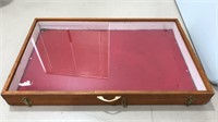 Vintage Wood framed Display case- approx 23” x
