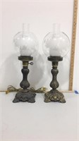 Pair of vintage French boudoir style electric