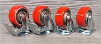 (4) 3" Heavy Casters W/ Wheel Locks