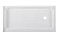 Voltaire 32 in. x 60 in. Acrylic Right-Hand Drain