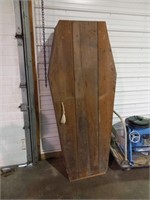 78in x 32in Halloween coffin all wood