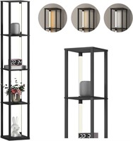 Meisoda 64" Floor Lamp with Shelves