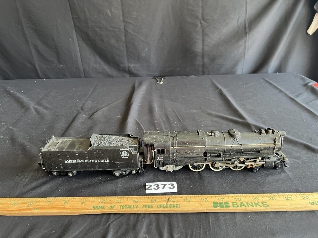 Antique American Flyer 312 Locomotive & Tender