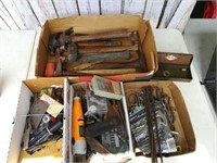 (4) Flats of Tools, Dremel, Hammers, Misc.