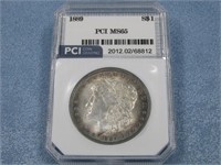 PCI Graded 1889 Morgan Silver Dollar 90% Silver