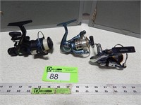 Mirage, Pflueger and Daiwa fishing reels