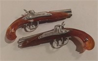 Two Hubley Flintlock Cap Guns As Shown