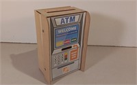 Wooden ATM Coin Bank