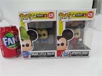 2 figurines Funko Pop, Mickey Mouse